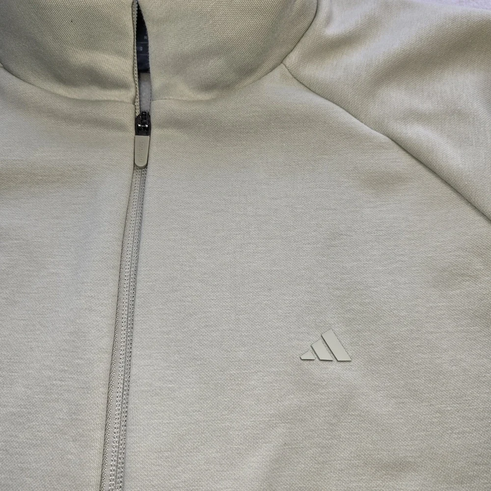 adidas Basketball One Fleece Track Jacket M Halo‎ Green Oversized Boxy IJ0943